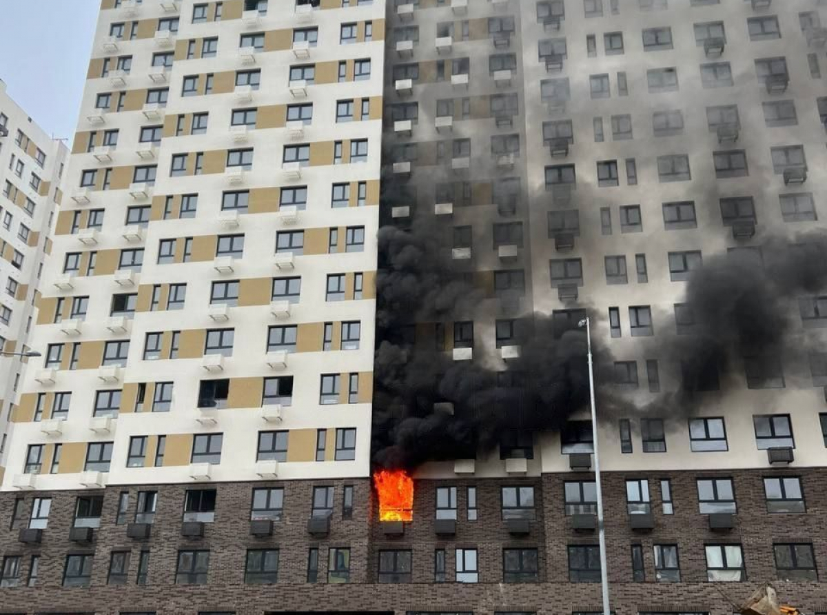 Пожар в ЖК «Самолет Девелопмент» в Люберцах ликвидирован
