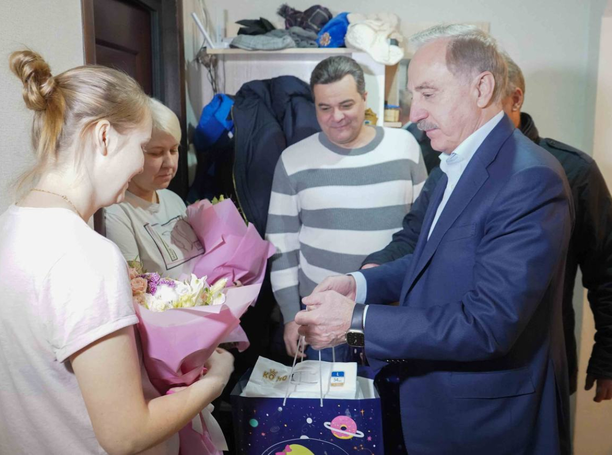 Спикер местного совета депутатов навестил семью мобилизованного в Люберцах
