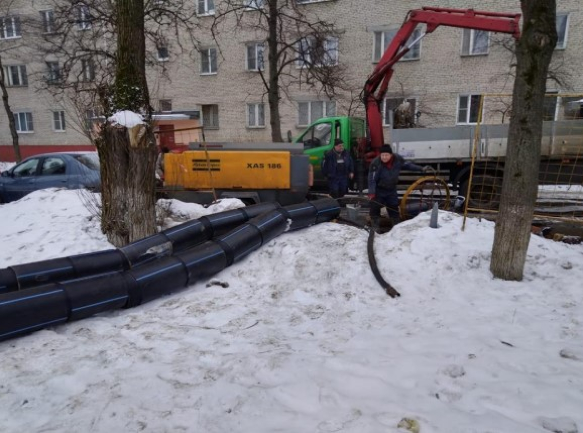 Продолжается строительство ливнёвки в Люберцах