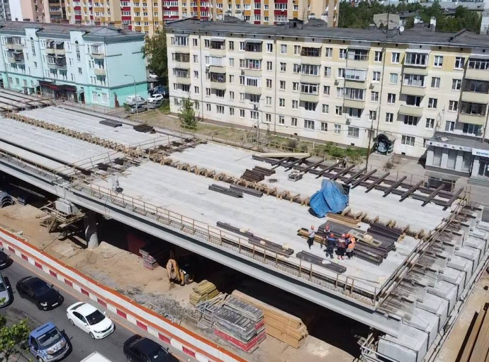 Глава проверил ход возведения эстакады на Октябрьском проспекте в Люберцах