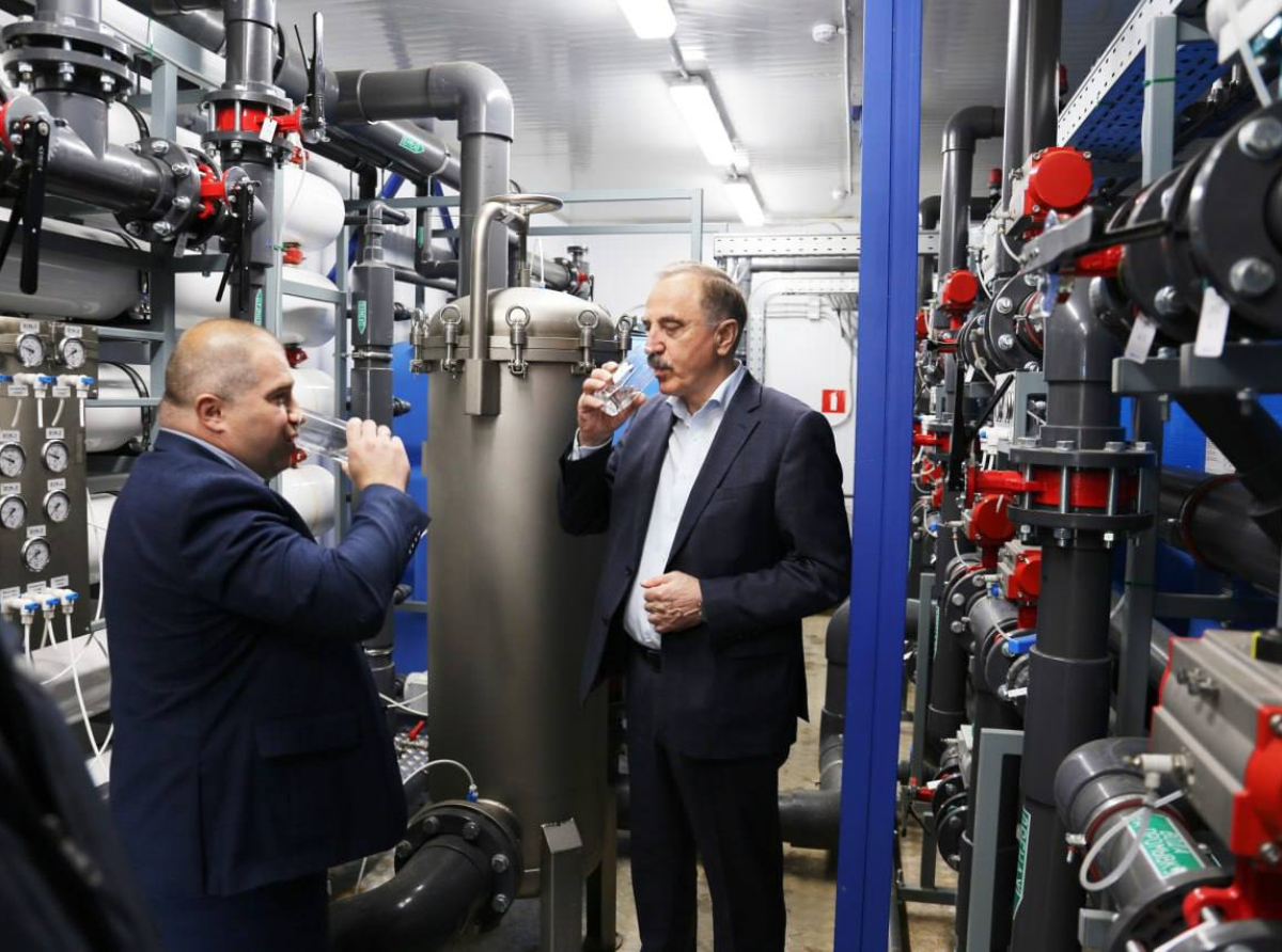 Председатель Совета депутатов Люберец проверил качество воды на ВЗУ-1