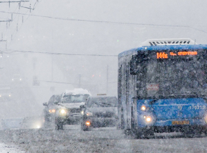 Автобусы Мострансавто в Люберцах в связи с погодными условиями, перешли на работу по фактическому расписанию