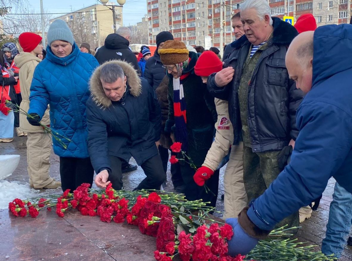 Митинг в честь годовщины вывода войск из Афганистана состоялся в Люберцах
