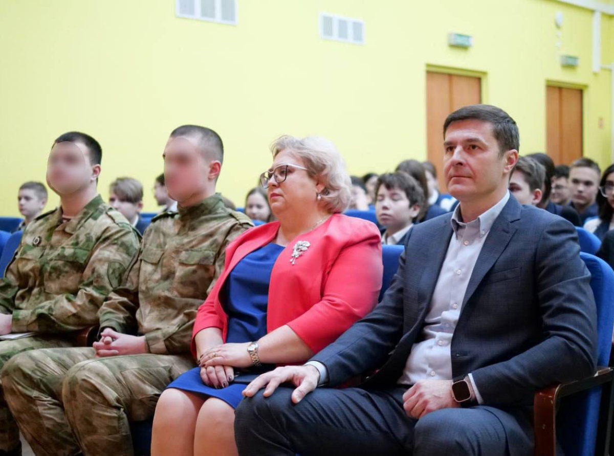 Урок мужества с участием главы провели в Люберцах