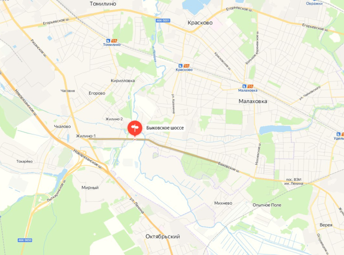 Перекроют дорогу на участке Быковского шоссе в ночное время с 19 марта