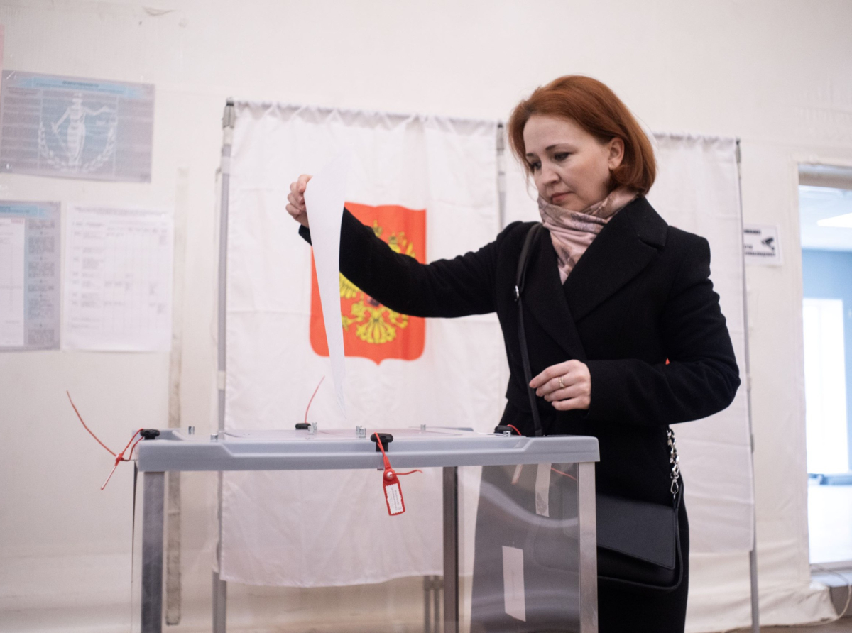 Наталья Лежнева проголосовала на выборах в Люберцах 