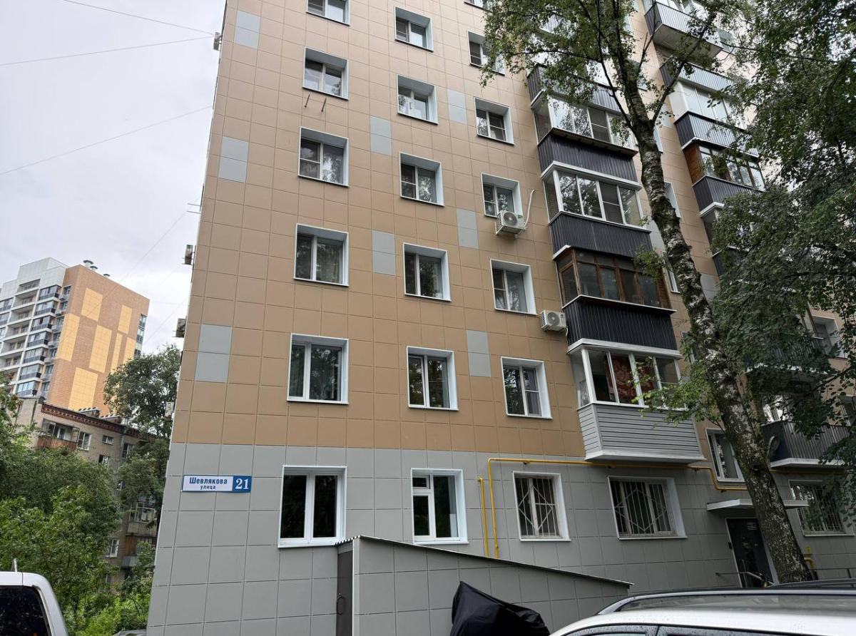 Капремонт четырех домов завершили на улице Шевлякова в Люберцах