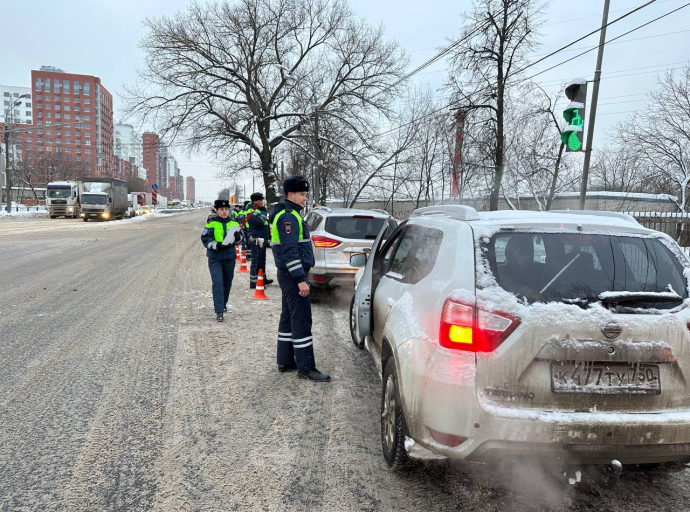 В первые дни нового года автоинспекторы проверят водителей на трезвость в Люберцах