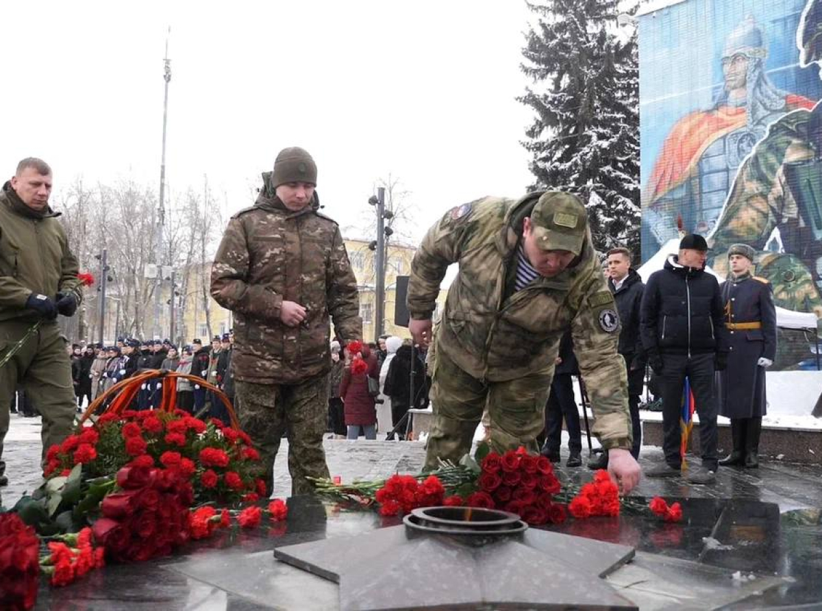Почтили память погибших воинов в Люберцах