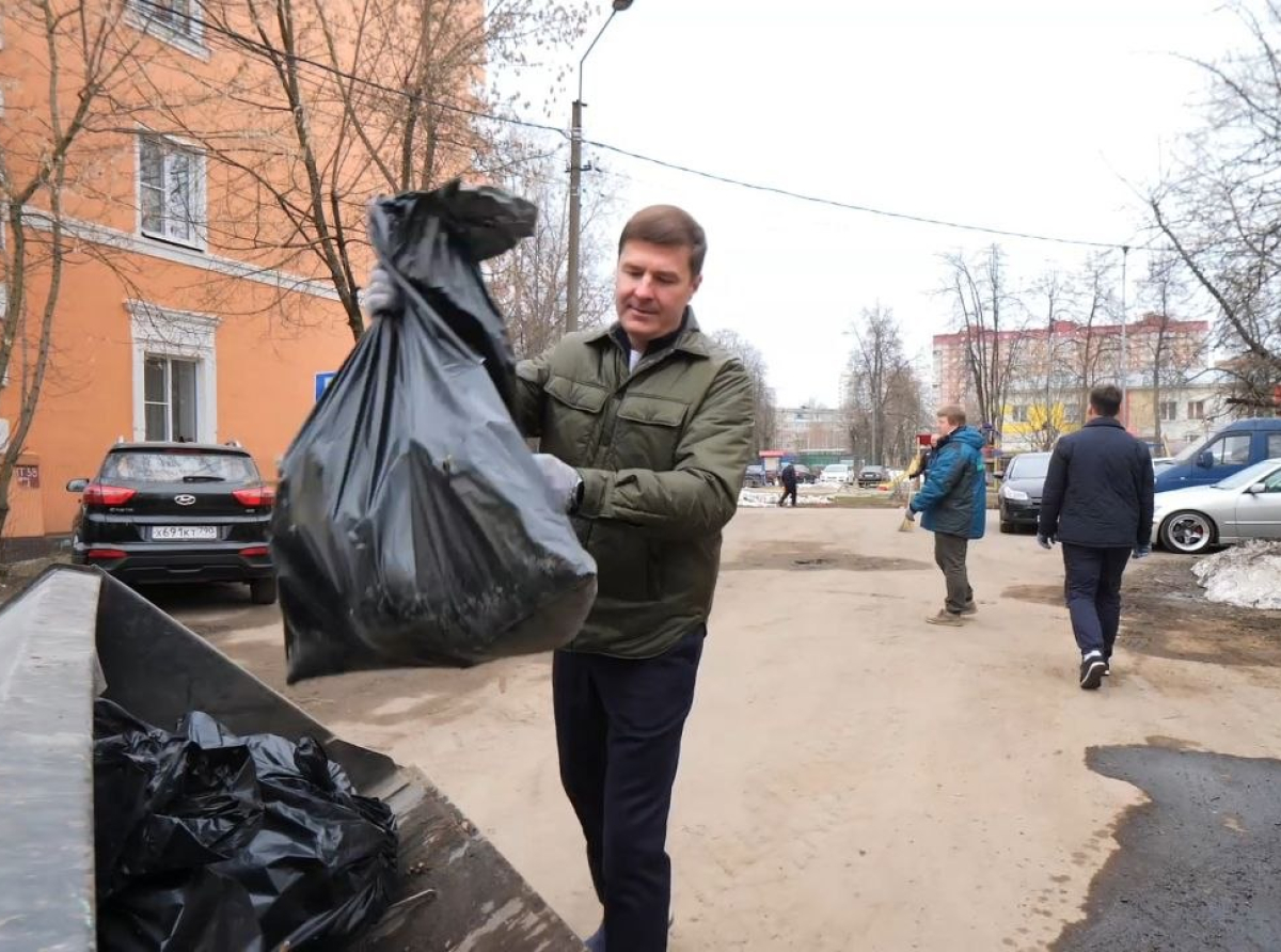 Первый весенний субботник провели в городском округе Люберцы