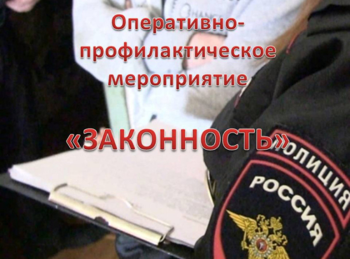 Полицейские проведут профилактическое мероприятие «Законность» в Люберцах
