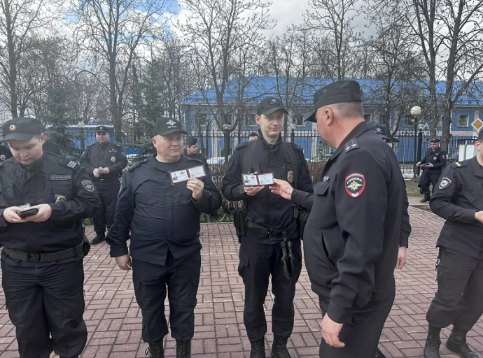 Строевой смотр проведён в  МУ МВД России «Люберецкое» 
