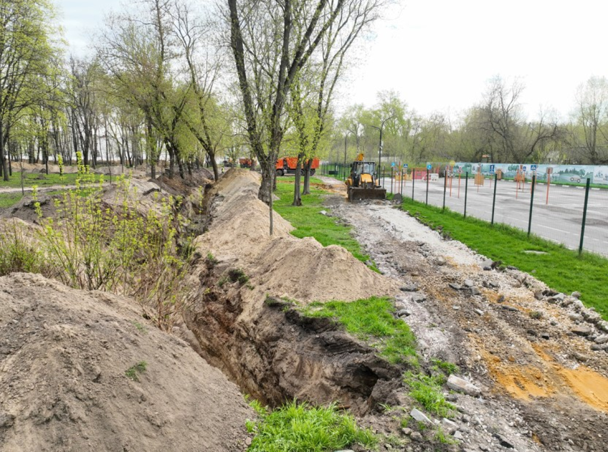 Реконструкция и благоустройство продолжаются в Центральном парке Люберец