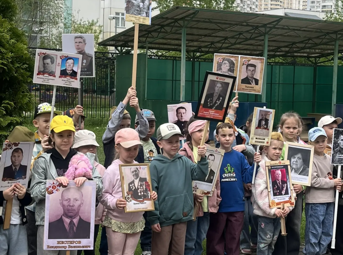 Люберецкие дошколята приняли участие в акции «Бессмертный полк»