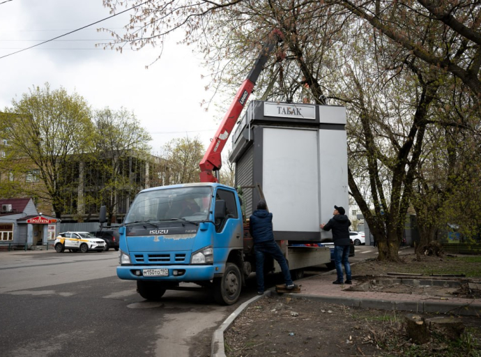 Более 70 несанкционированных объектов нестационарной торговли демонтировали с начала 2026 года