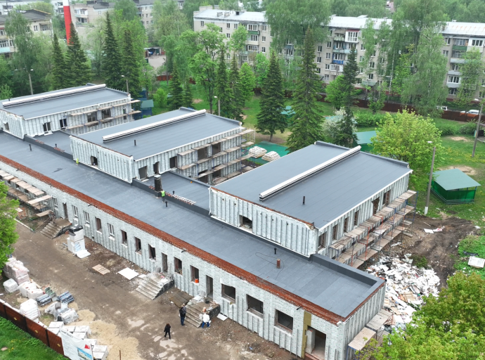 Завершают отделку и монтаж коммуникаций в детском саду в Люберцах