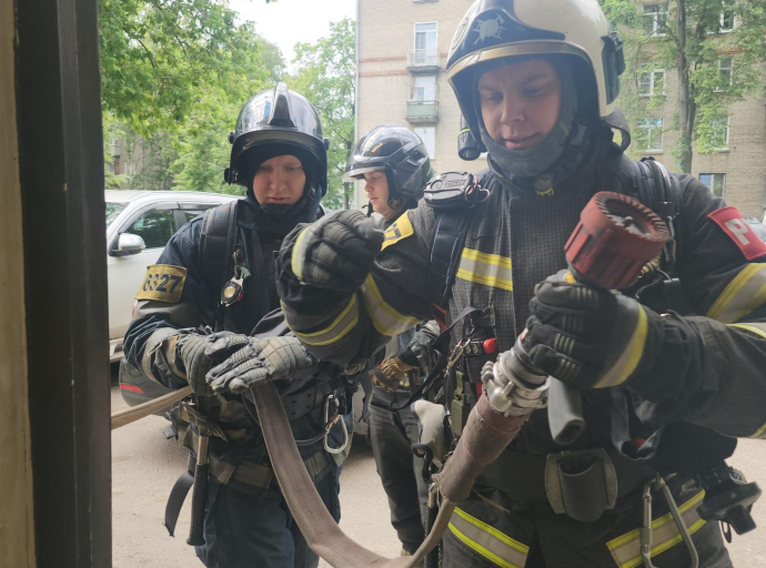  Масштабную противопожарную тренировку провели в Центральной поликлинике Люберец