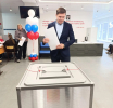 Глава Люберец проголосовал на выборах в Госдуму и Мособлдуму в числе первых