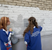 Волонтёры провели акцию по закрашиванию незаконных надписей